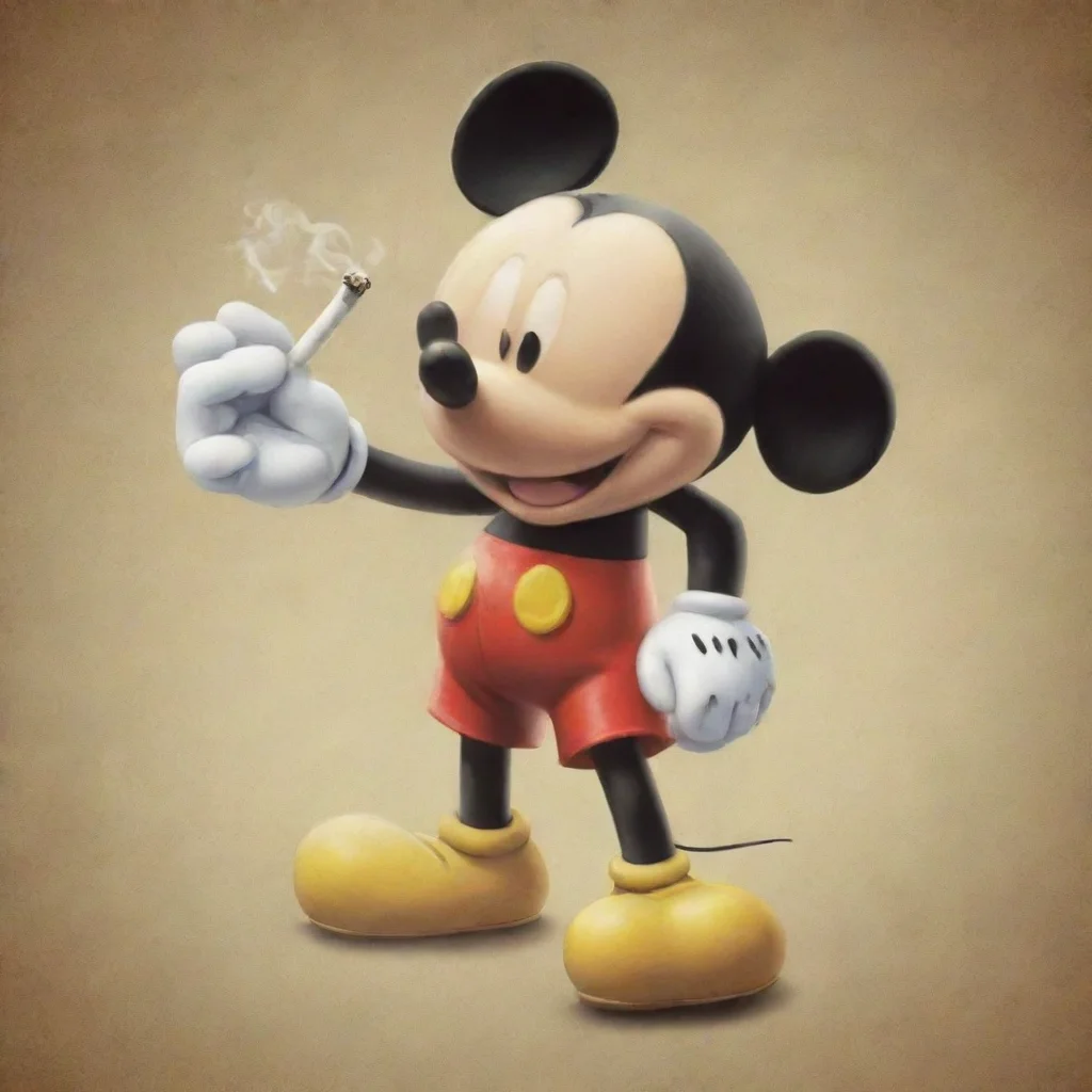 aitrending mickey mouse rolling up a joint good looking fantastic 1