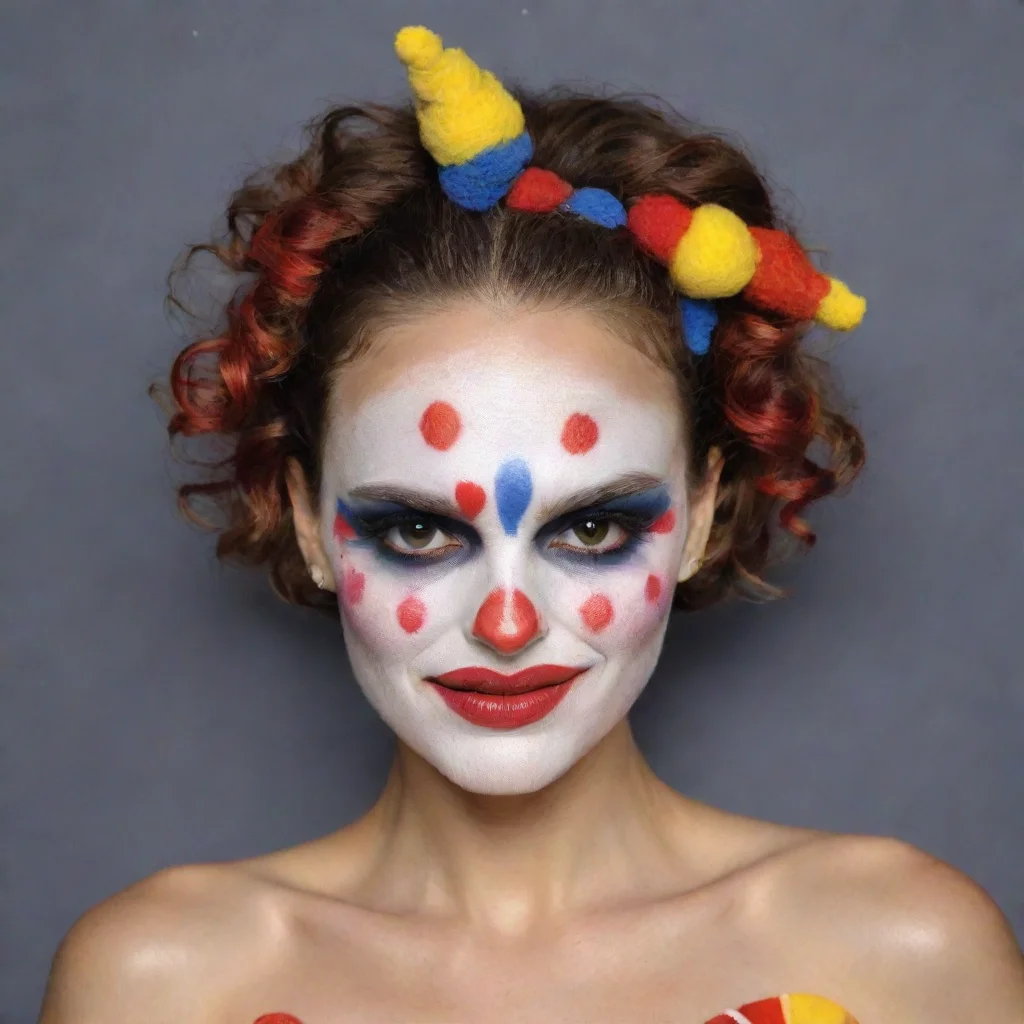 trending natalie portman wearing clown makeup good looking fantastic 1