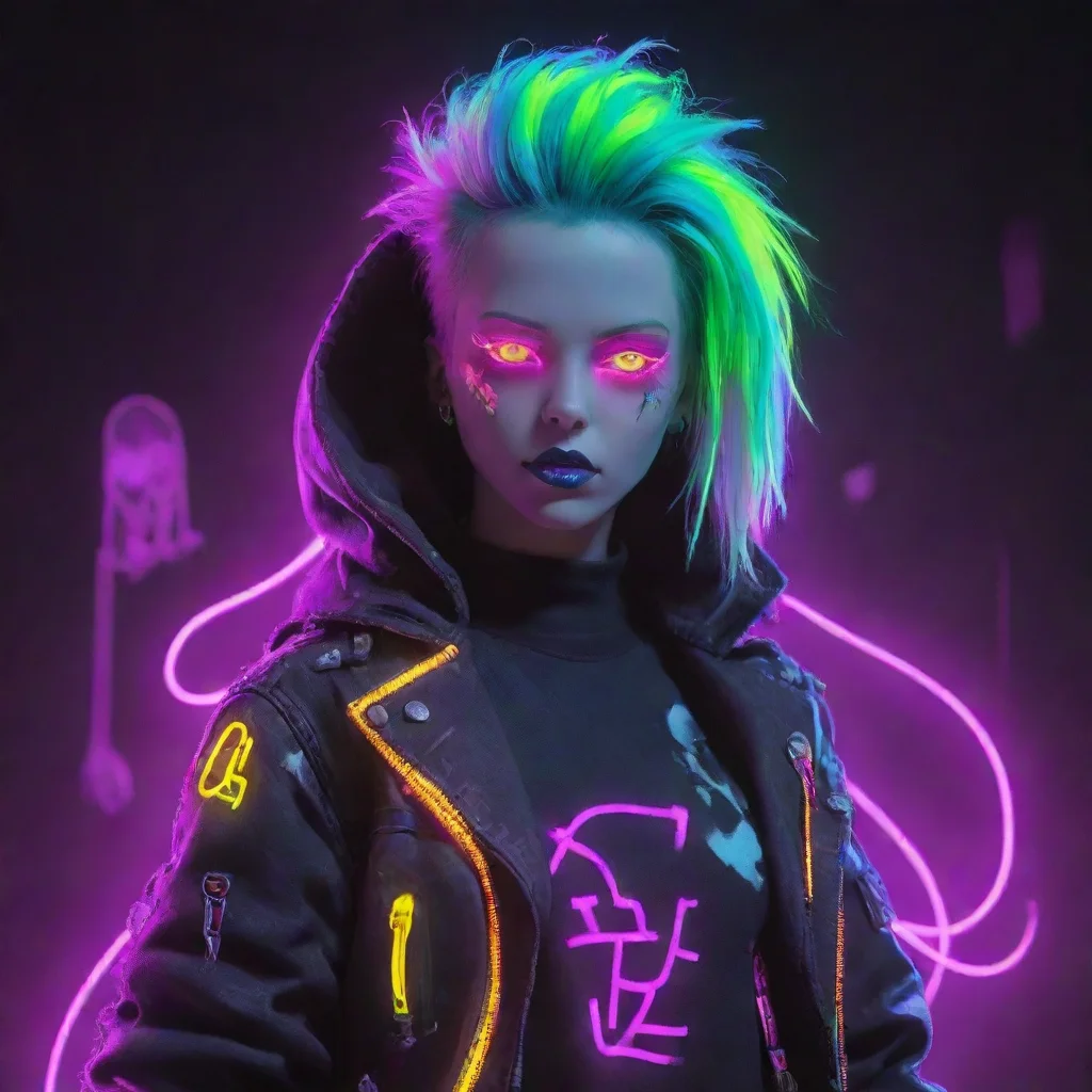 aitrending neon punk ghost good looking fantastic 1