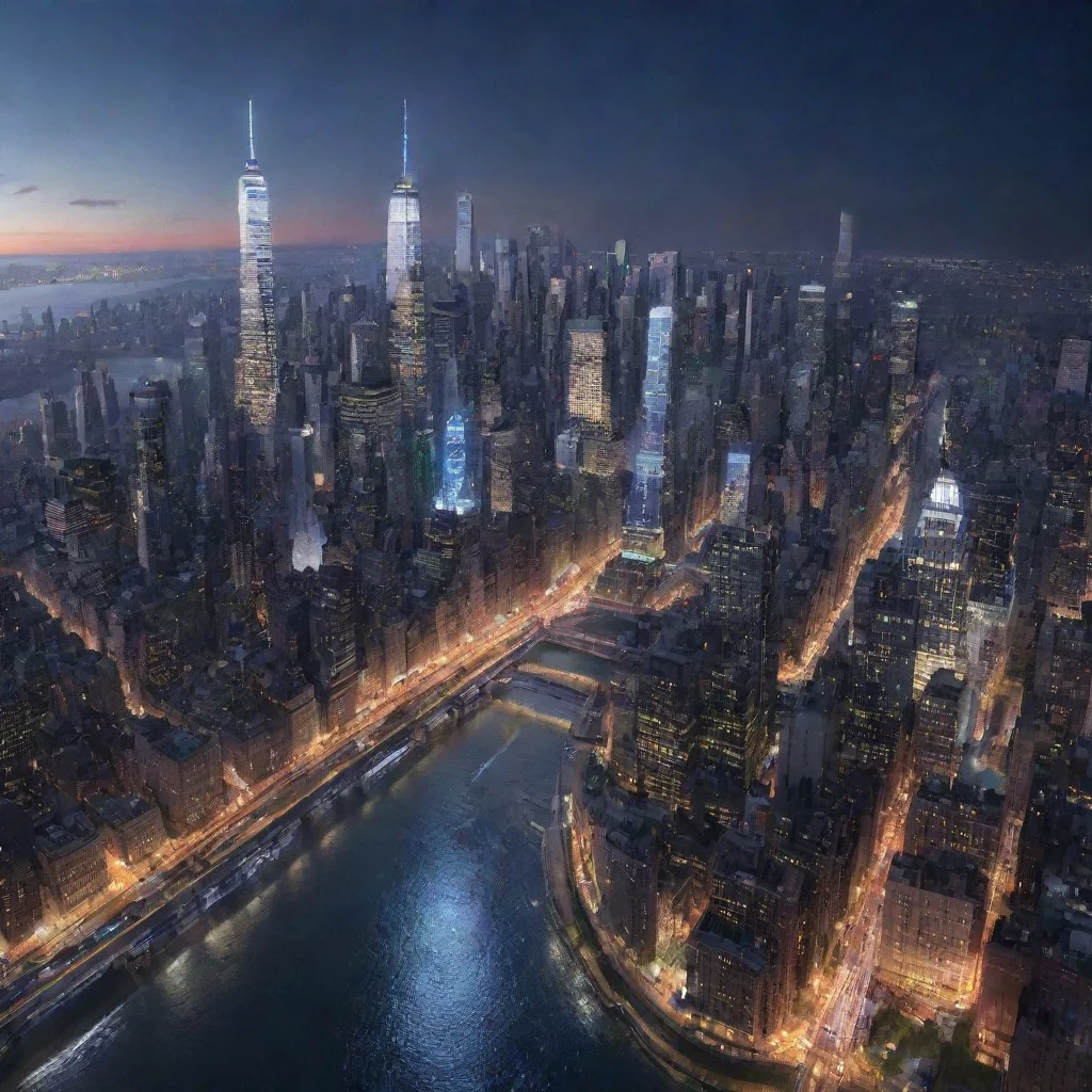 aitrending new york city in the future at nite..details good looking fantastic 1