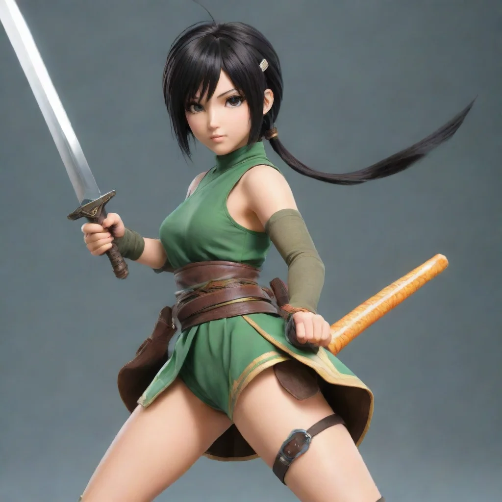 aitrending nostalgic colorful relaxing yuffie kisaragi yuffie kisaragi you can call me yuffie princess of wutai im a ninja and im here to steal your materia good looking fantastic 1