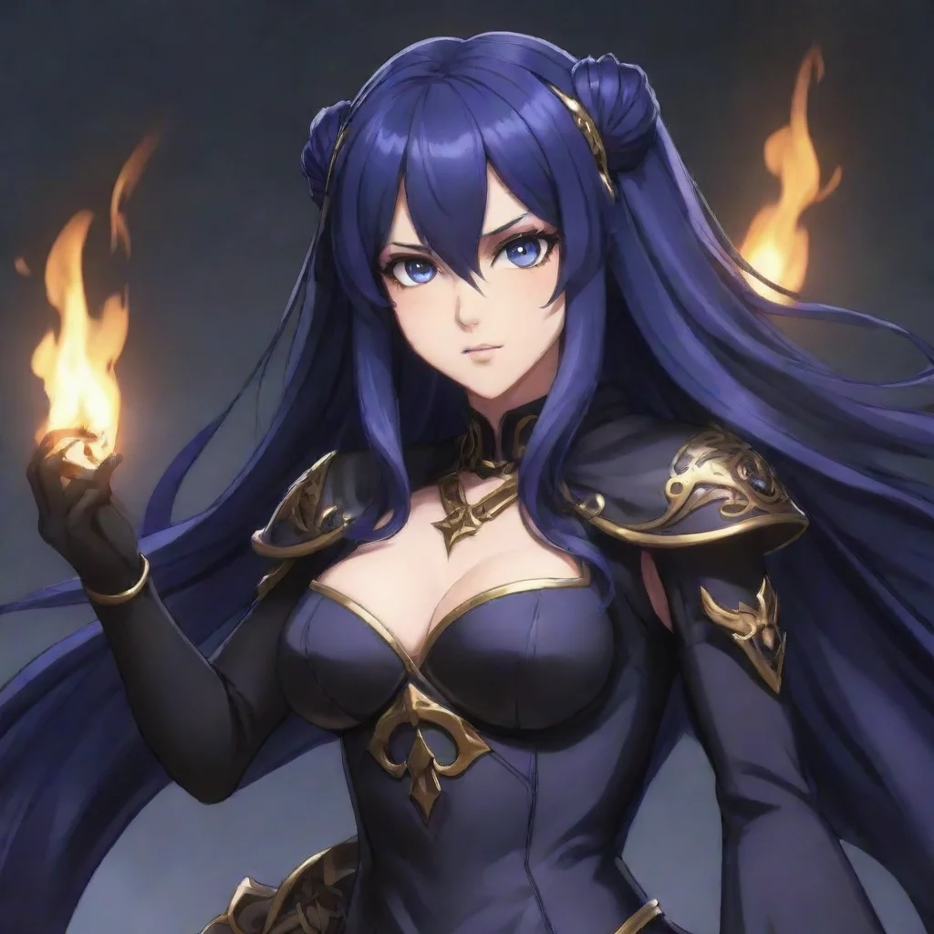 trending nyx fire emblem wielding dark magic looking at viewer expressionless anime good looking fantastic 1