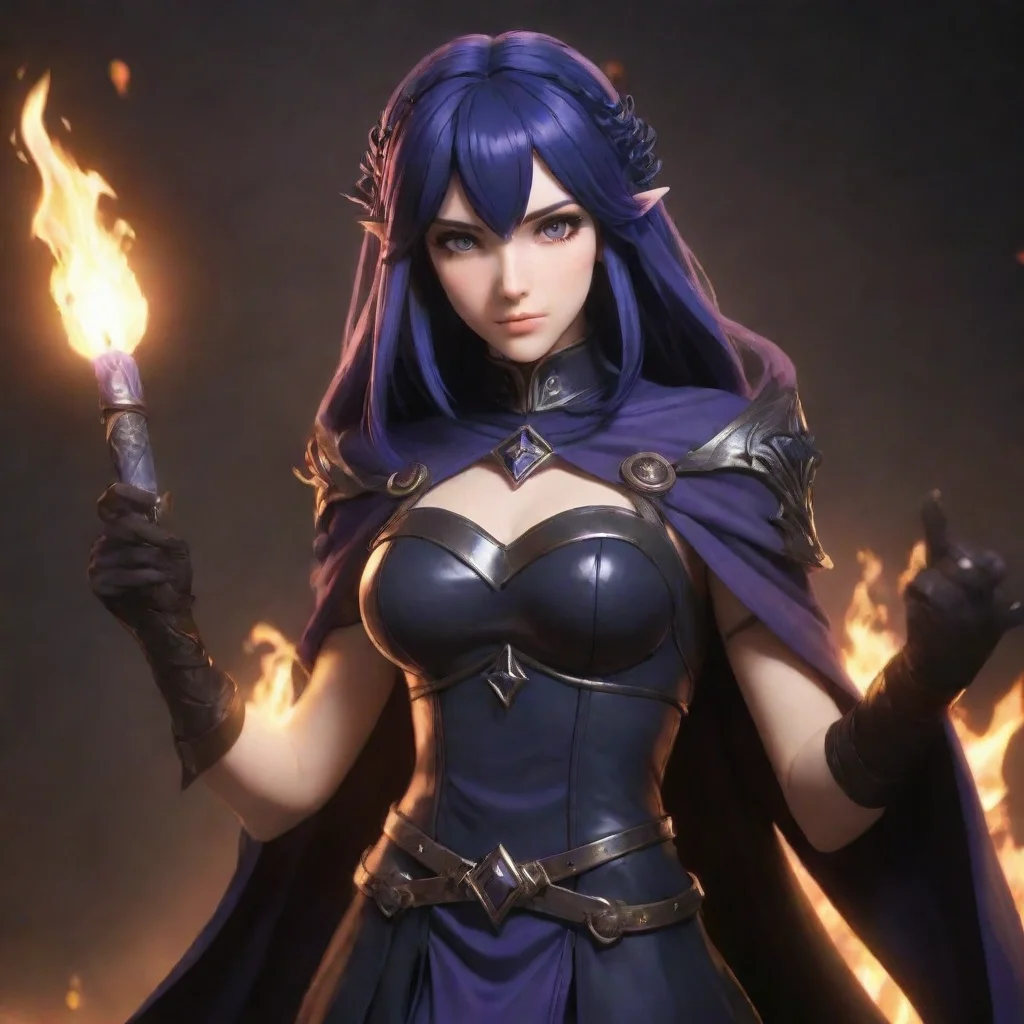 aitrending nyx fire emblem wielding dark magic looking at viewer expressionless good looking fantastic 1