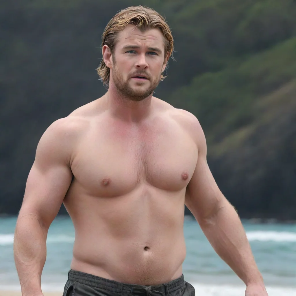 trending obese shirtless chris hemsworth with big moobs hd good looking fantastic 1