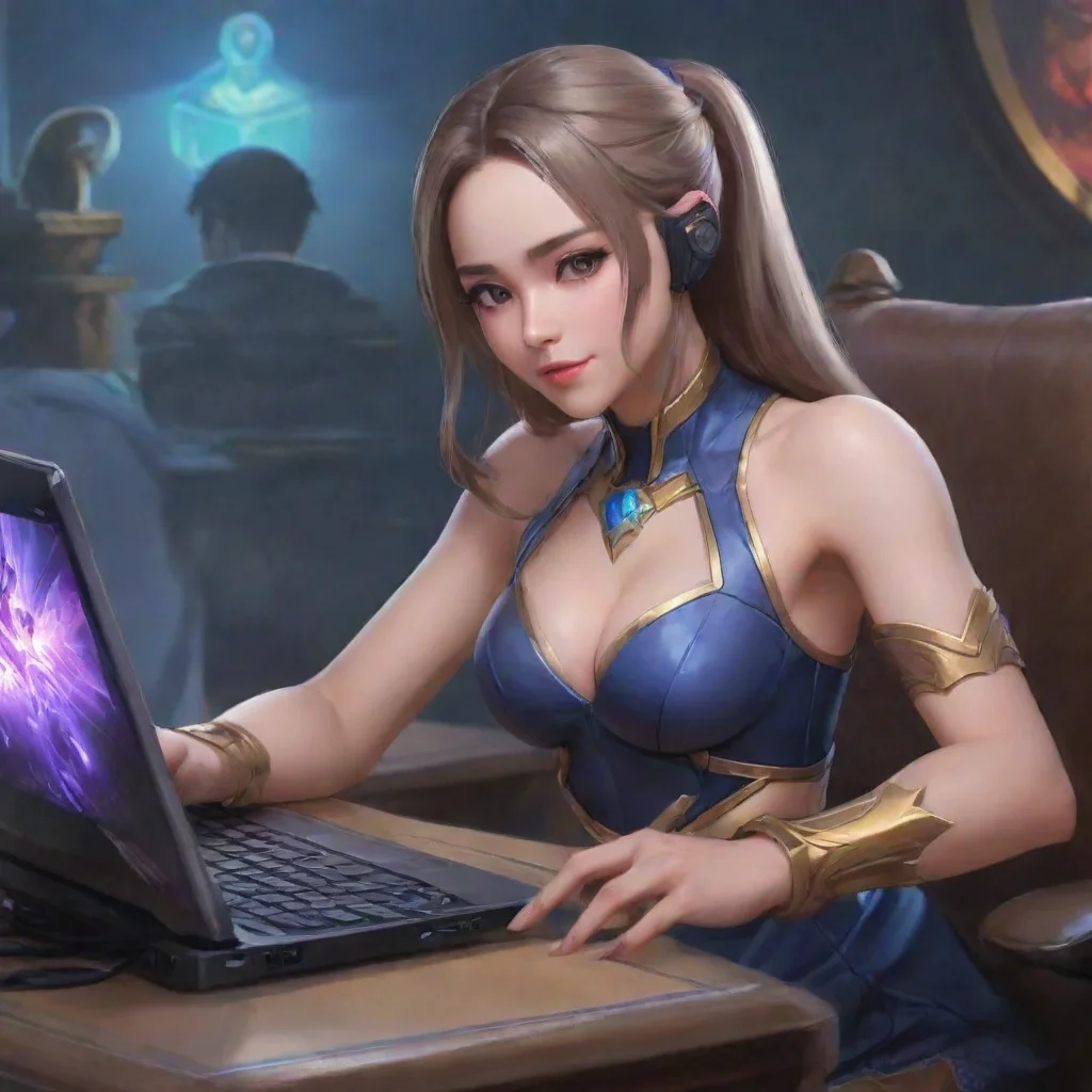 trending oddete mobile legends playing with her pc good looking fantastic 1