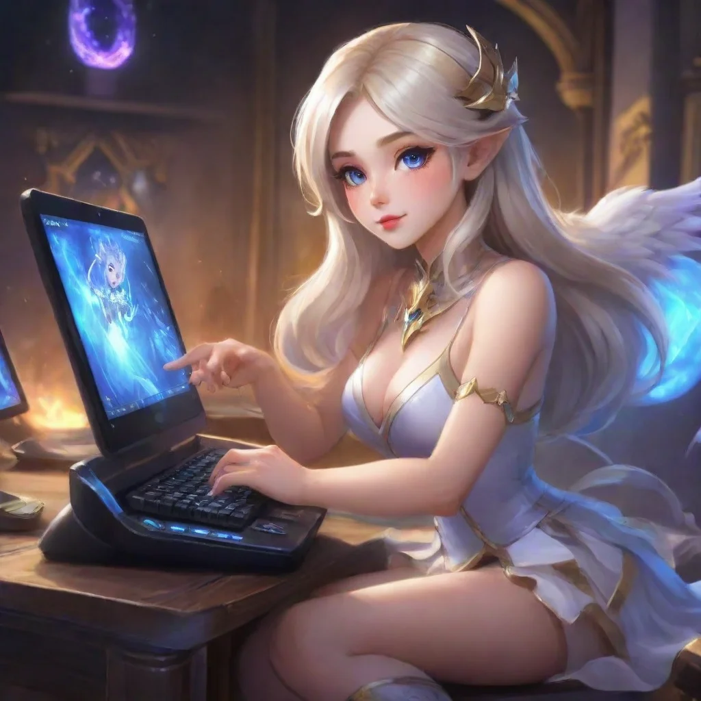 aitrending odette mobile legends playing with her pc good looking fantastic 1
