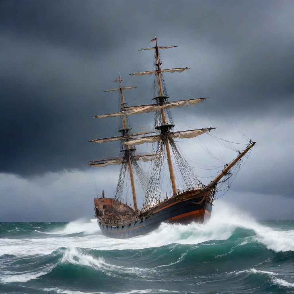 aitrending old ship in storm good looking fantastic 1