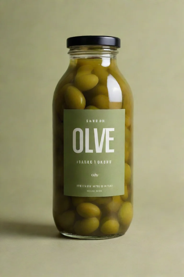 aitrending olive jar label with big fonts%2Cmodern and minimalist looking with 3  colors in the background good looking fantastic 1 portrait