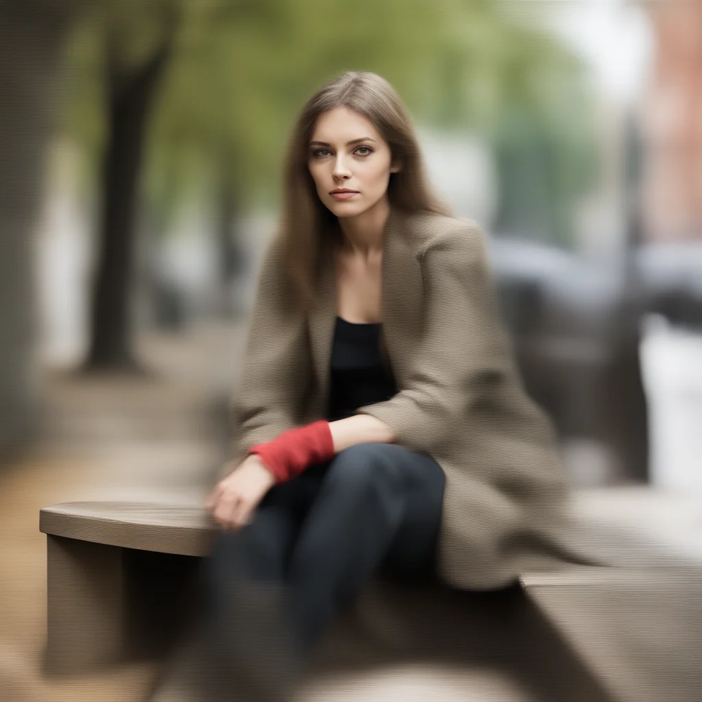 aitrending one woman sitting on a bench good looking fantastic 1