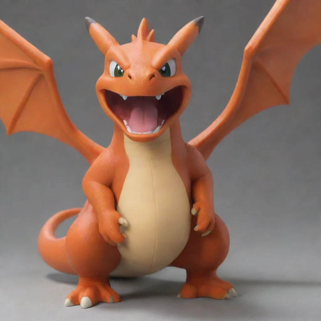 aitrending open mouthed charizard good looking fantastic 1