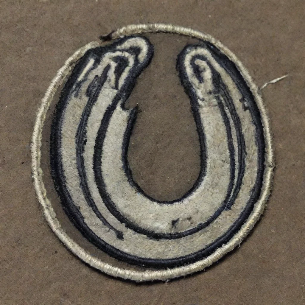 aitrending patch with horseshoe on it  good looking fantastic 1