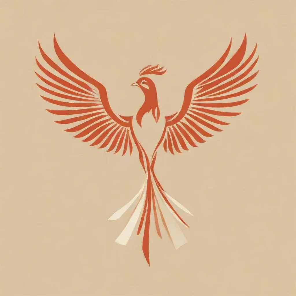 aitrending phoenix bird%2C simple lines in neutral colors good looking fantastic 1