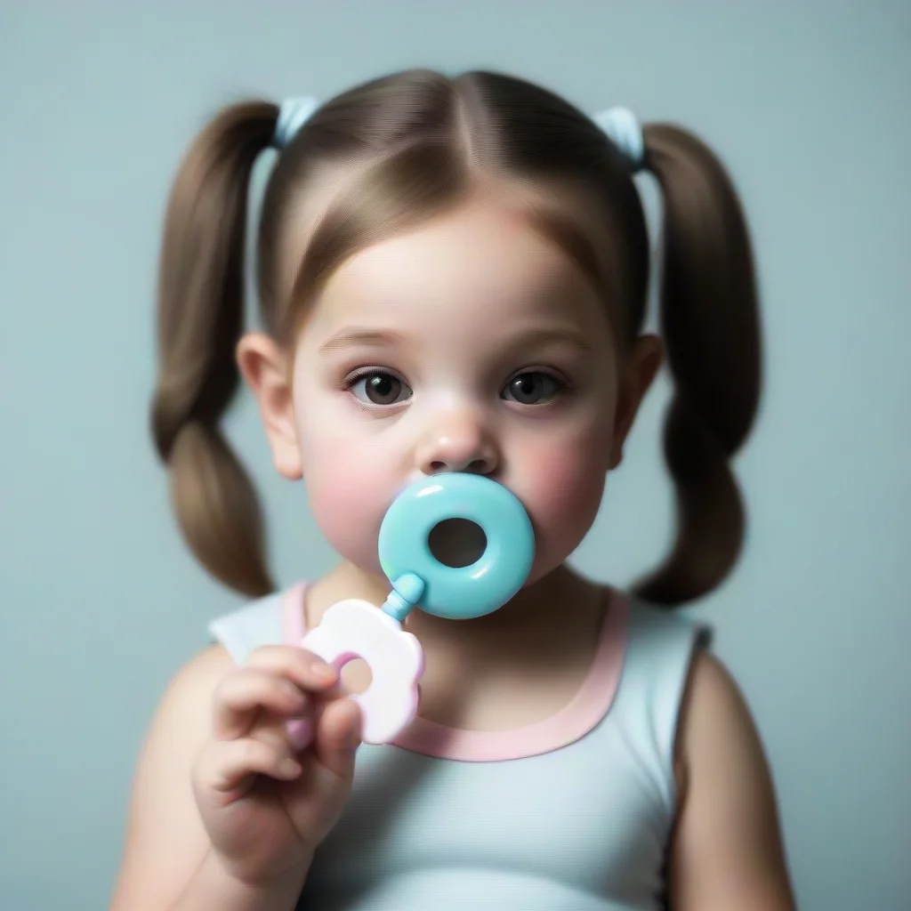 aitrending pigtails girl with a pacifier good looking fantastic 1
