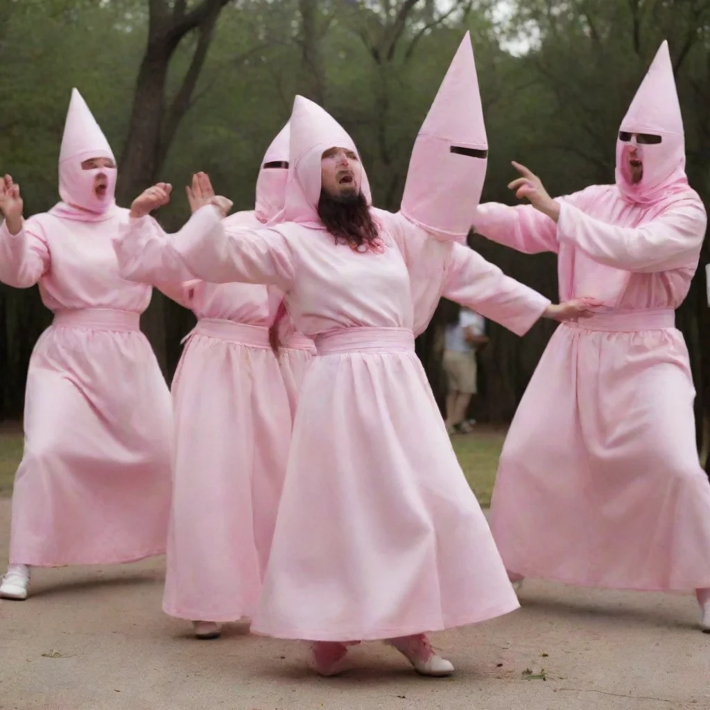 trending pink kkk cult dancing good looking fantastic 1