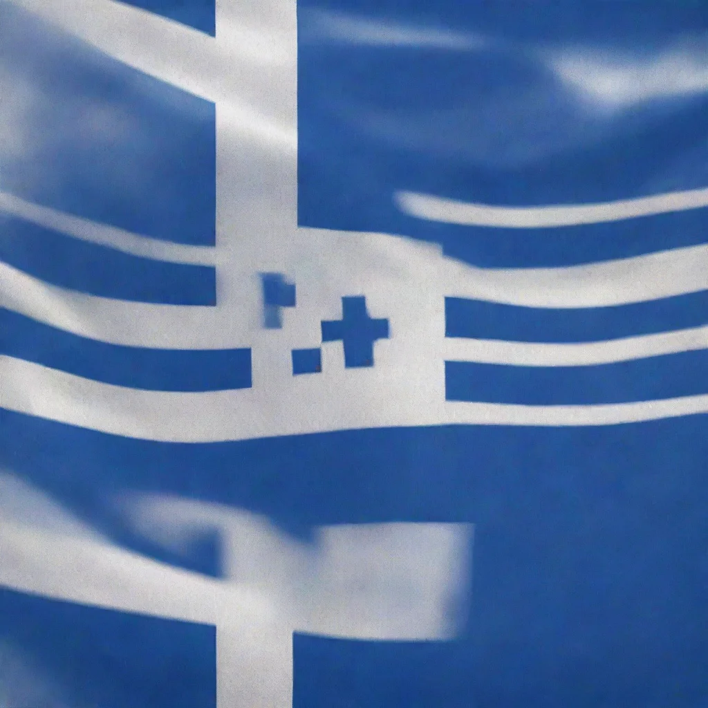 aitrending pixelated kamek whit finland flag as a background good looking fantastic 1