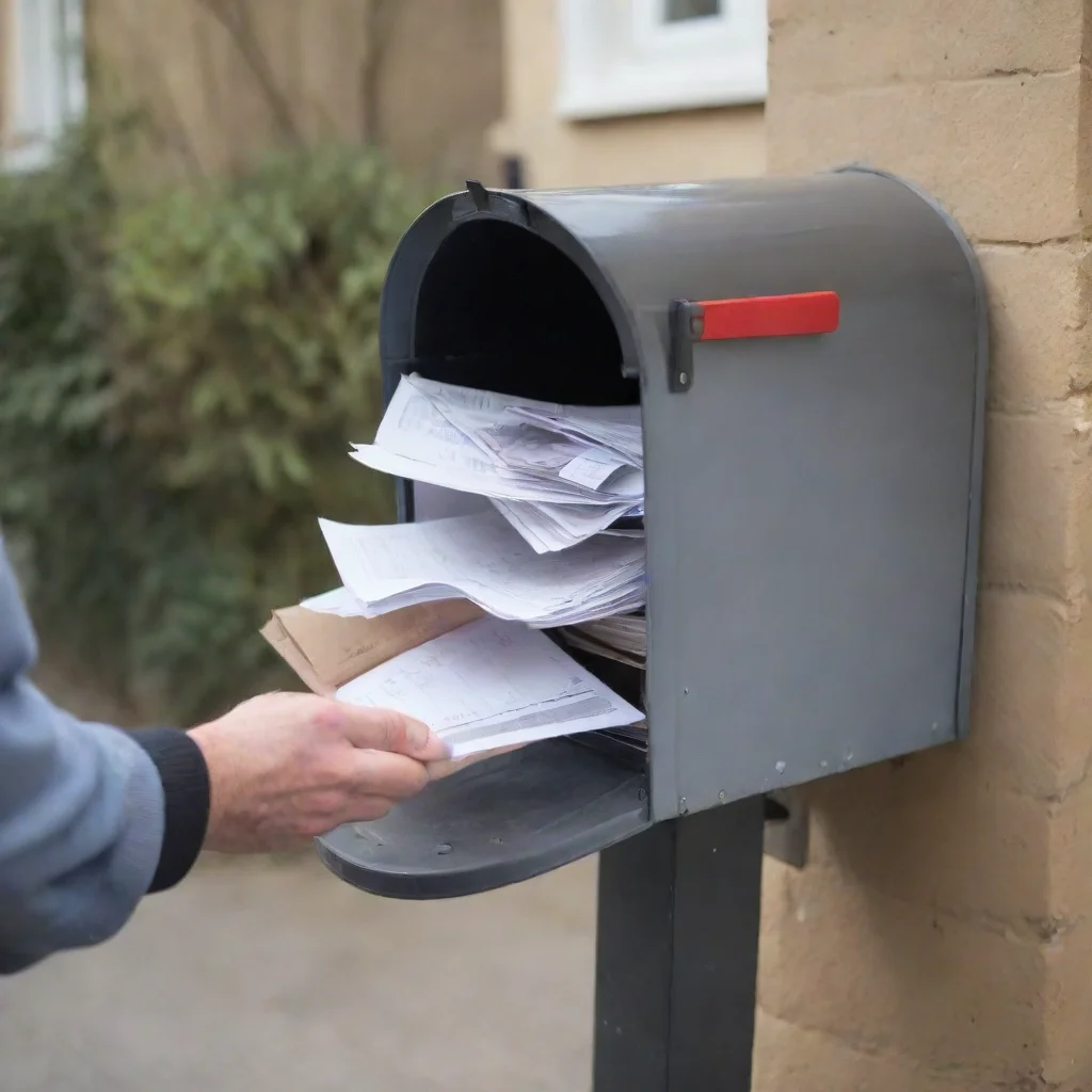 aitrending postman dropping lot of mails in mailbox good looking fantastic 1