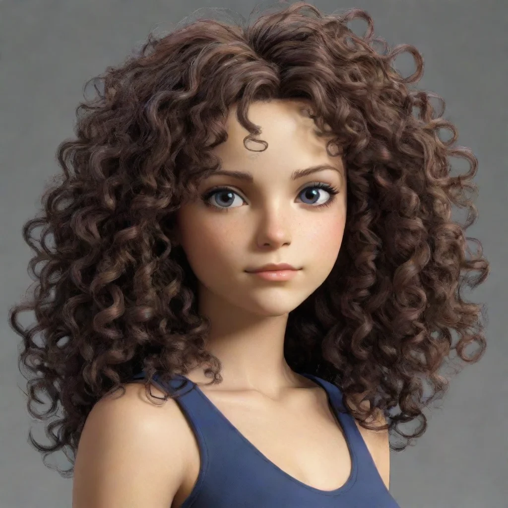 aitrending ps2 girl with curly hair good looking fantastic 1