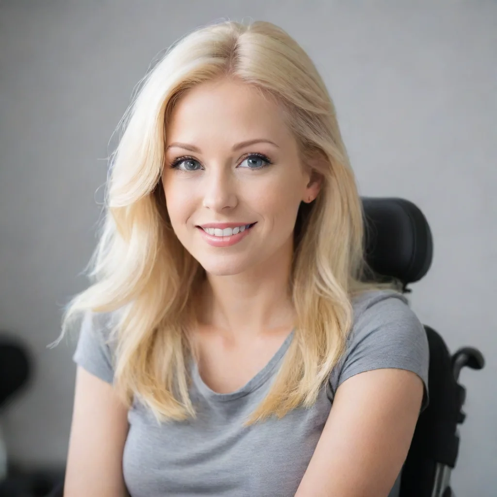 aitrending quadriplegic blonde woman good looking fantastic 1