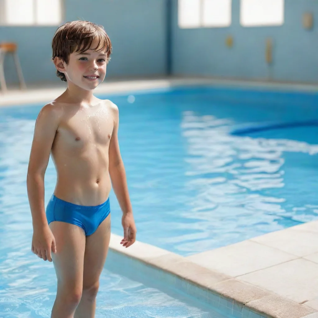 aitrending realistic%2C school boy%2C wear wet underpants%2C in swimming pool good looking fantastic 1