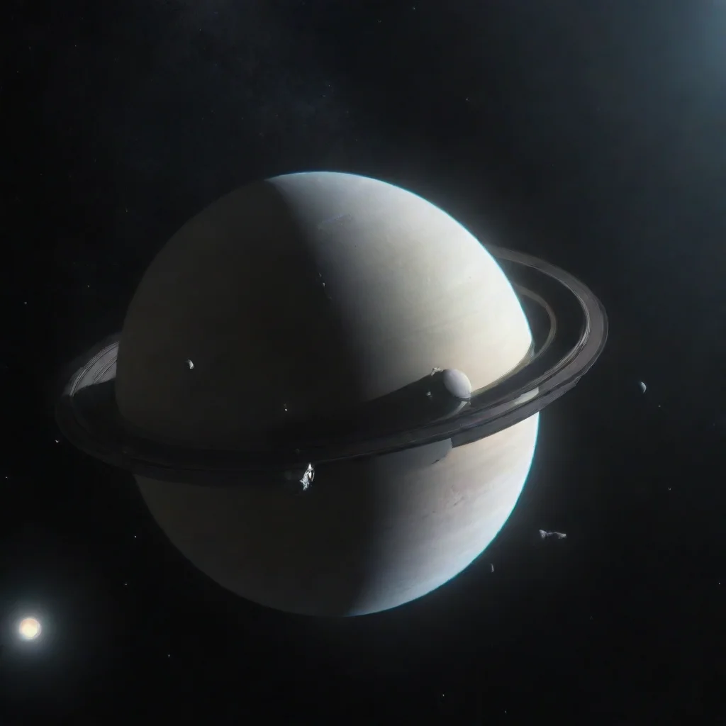 aitrending realistic space station above saturn good looking fantastic 1