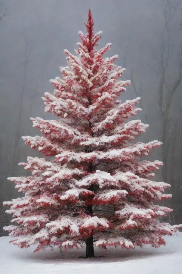 aitrending red and white tree good looking fantastic 1 portrait