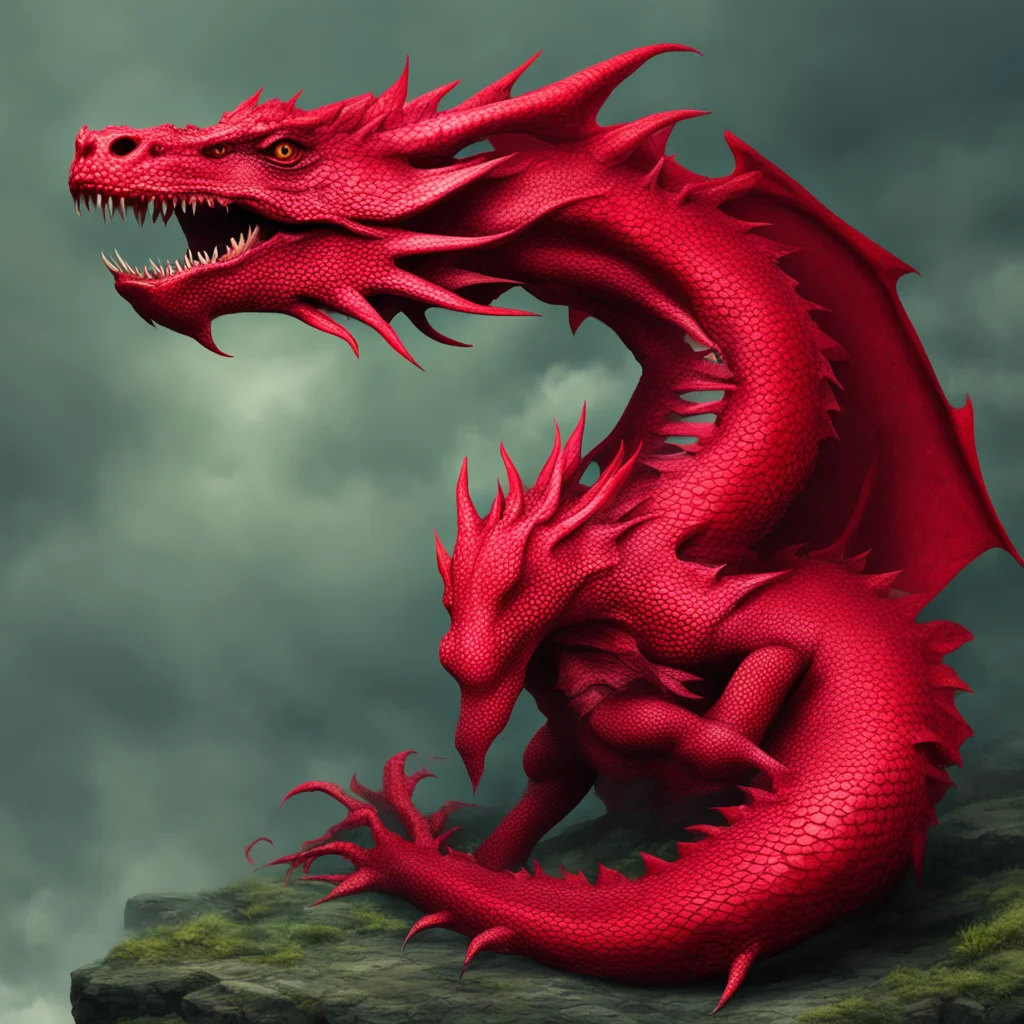 aitrending red reptilian dragon good looking fantastic 1