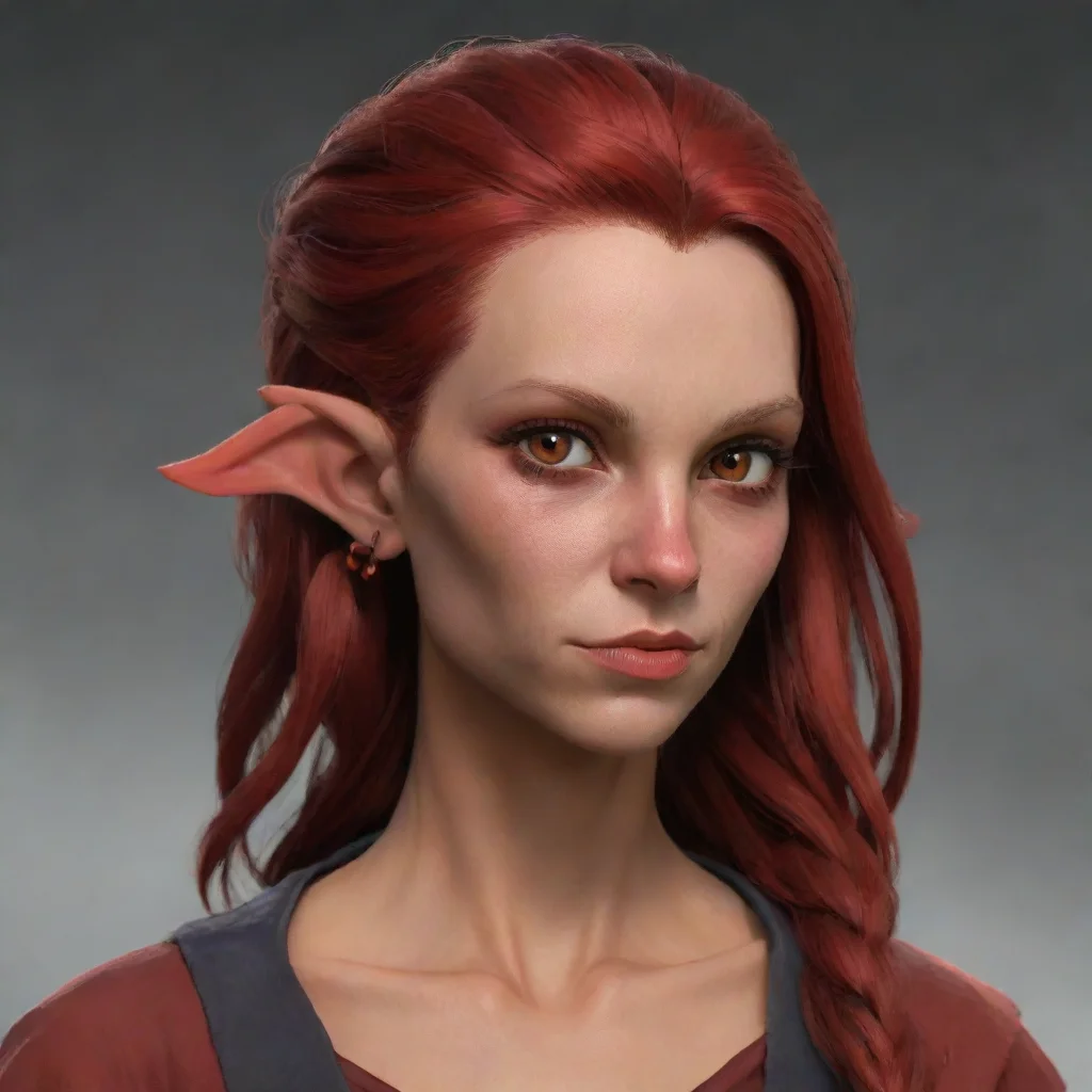 aitrending red skined female teifling good looking fantastic 1