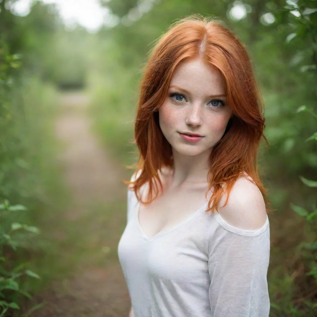 aitrending redhead girl good looking fantastic 1