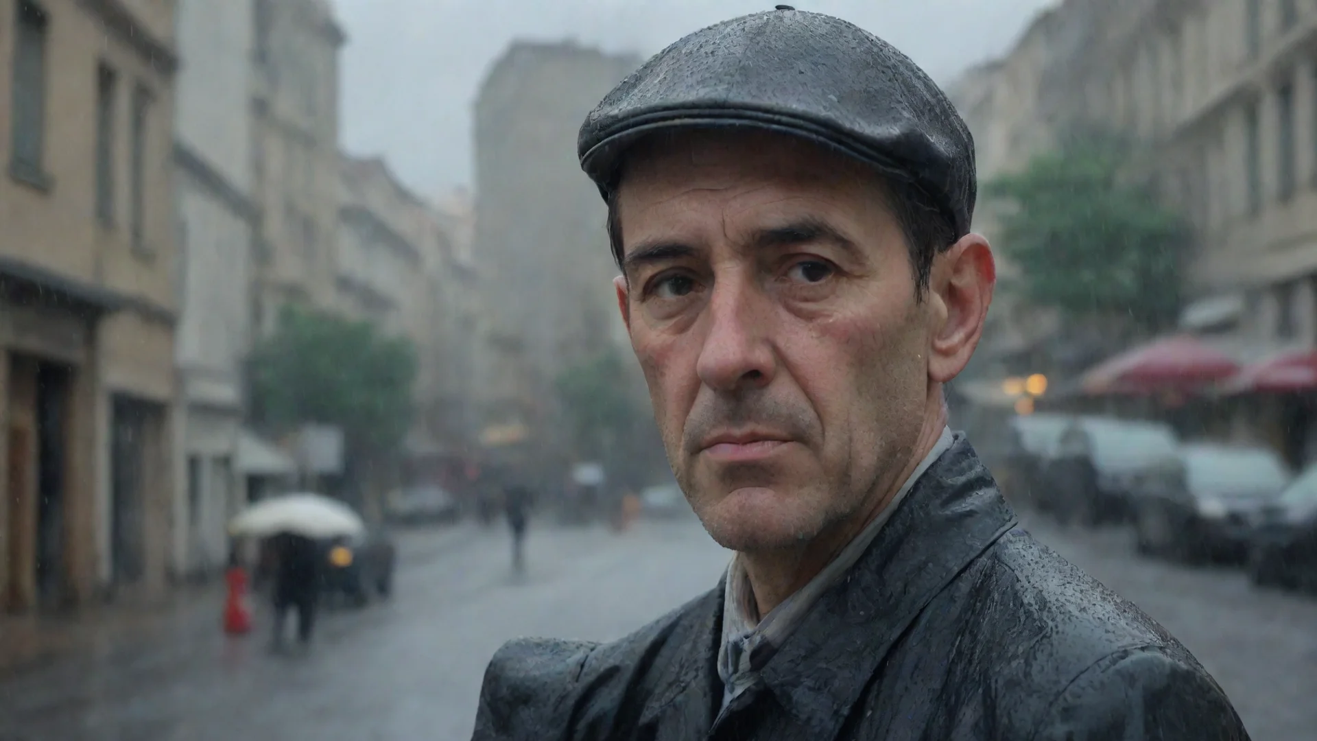 aitrending retrato de un hombre de treinta a%C3%B1os en la ciudad. llueve. est%C3%A1 empapado good looking fantastic 1 hdwidescreen