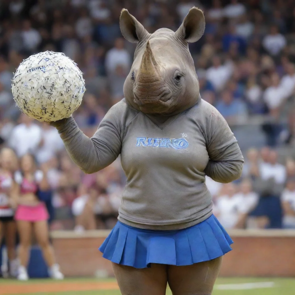 aitrending rhino cheerleader  good looking fantastic 1
