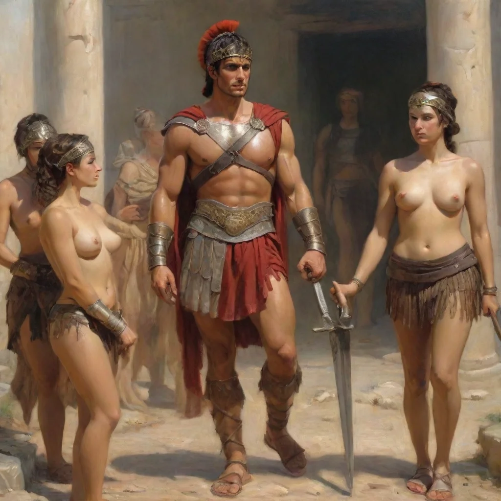 trending roman warrior and his female slaves good looking fantastic 1