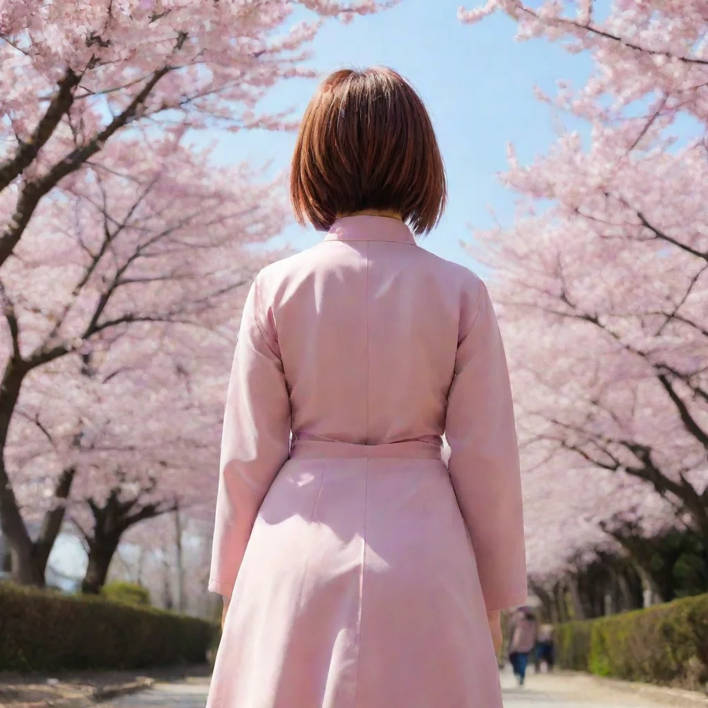 aitrending sakura from behind good looking fantastic 1