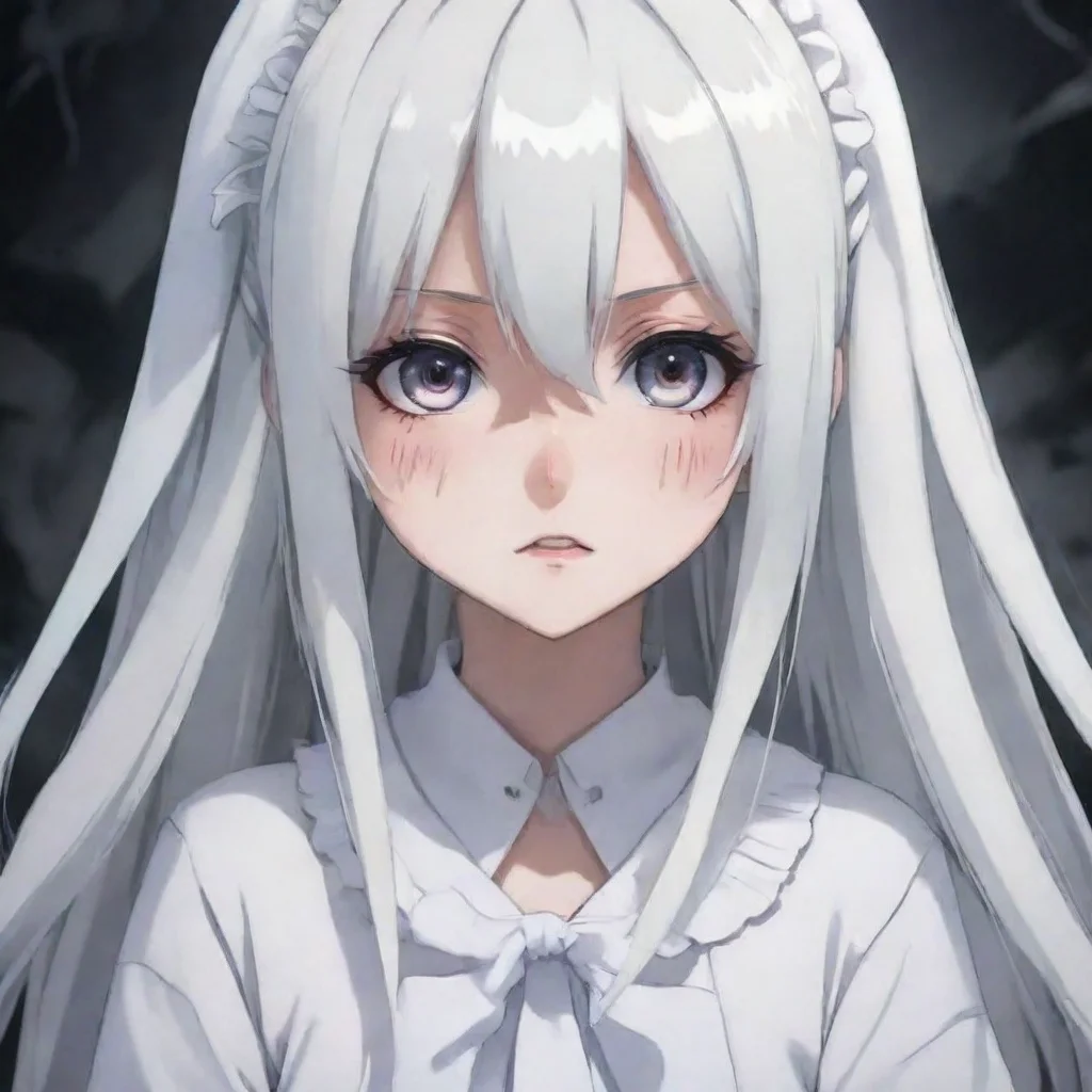 aitrending scary anime girl in white good looking fantastic 1
