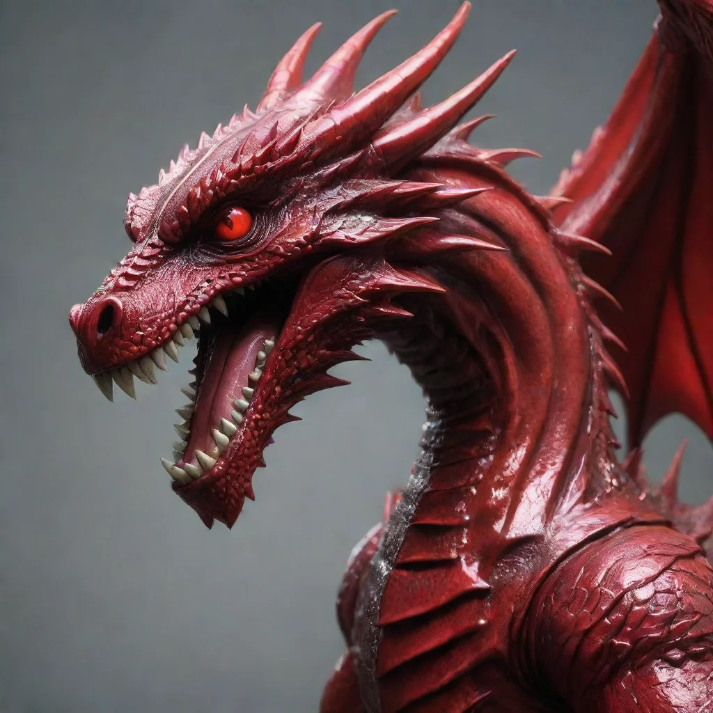 aitrending scary dragon in red chrome color good looking fantastic 1