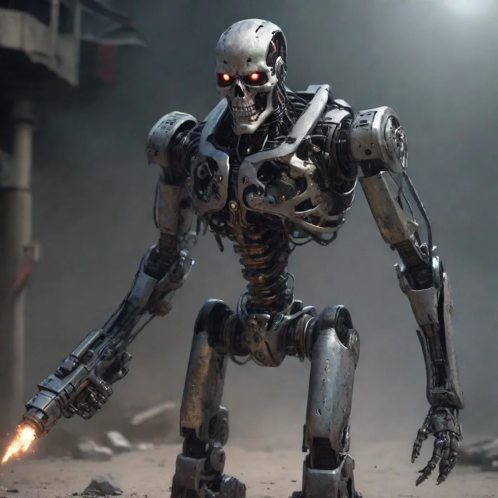 trending scary killbot death bringing ai robot terminator hd artstation good looking fantastic 1