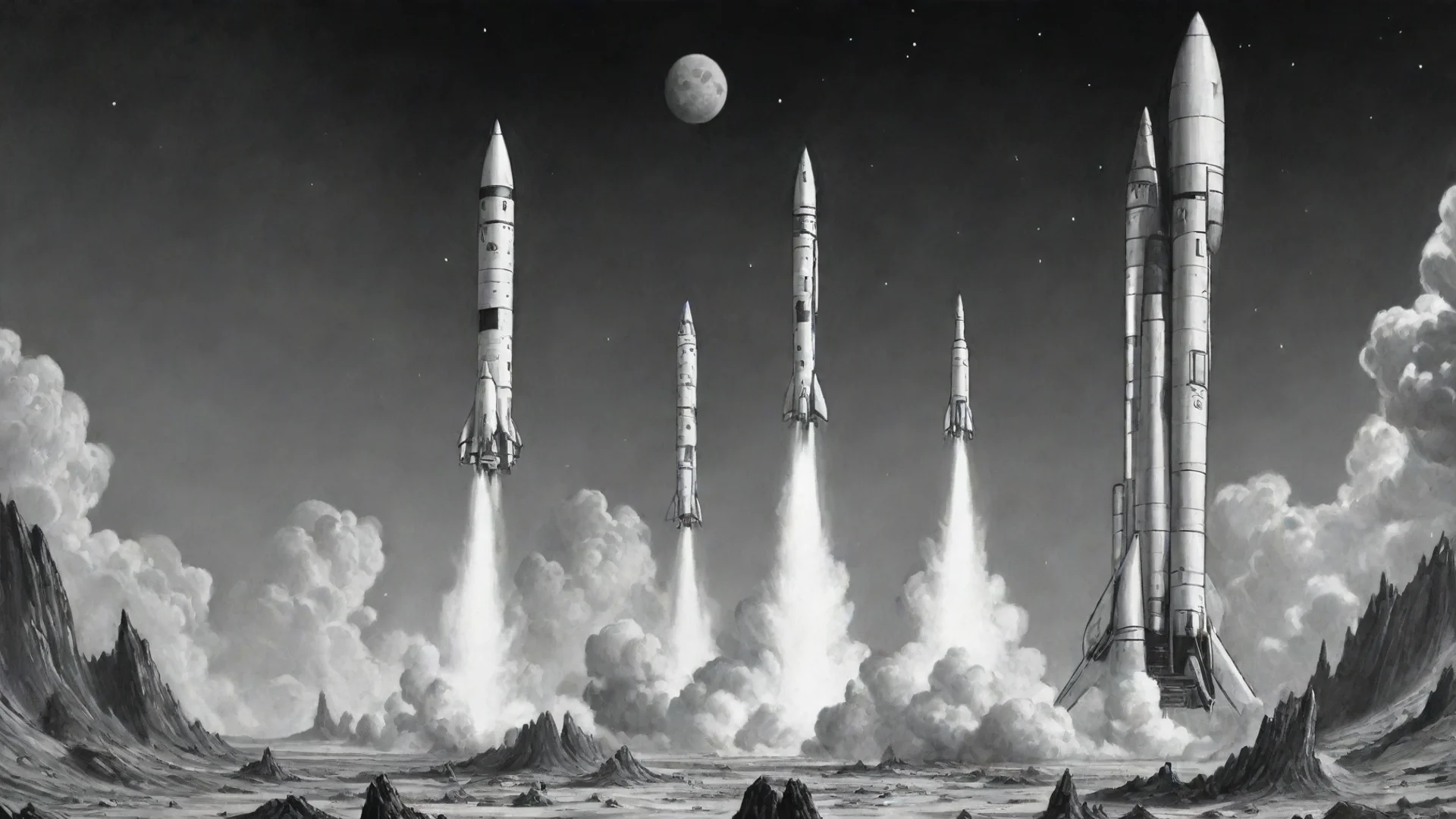 aitrending science fiction rockets ink good looking fantastic 1 wide