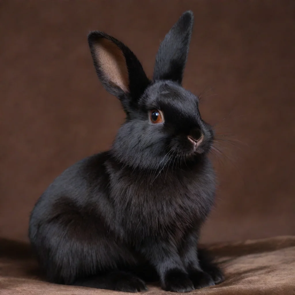 trending seductive black rabbit mink good looking fantastic 1