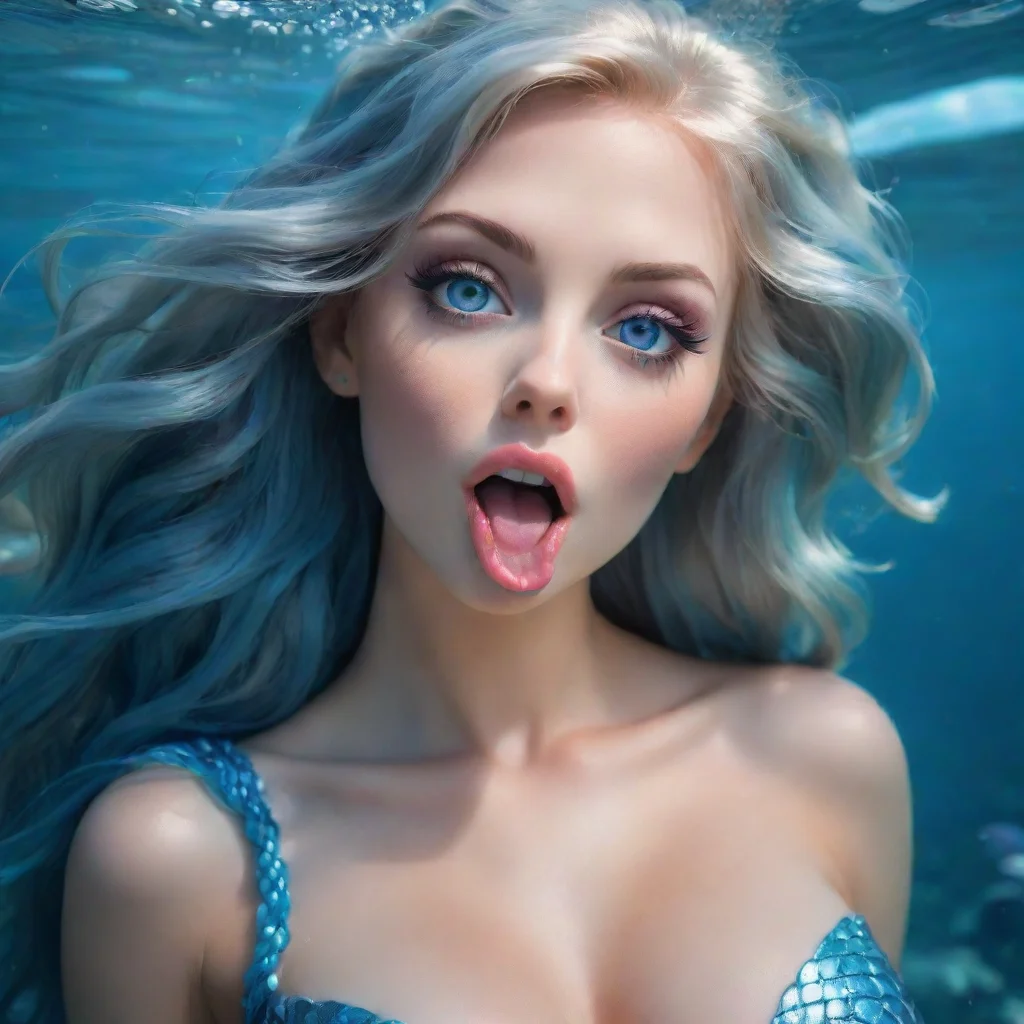 aitrending seductive detailed mermaid%2C large blue eyes%2C licking lips%2C low clevage good looking fantastic 1