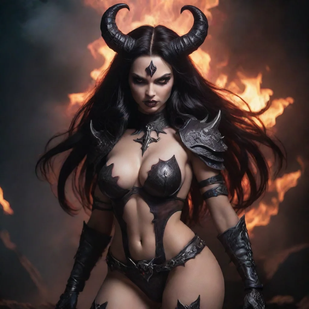 trending seductive feminine demon evil warrior good looking fantastic 1