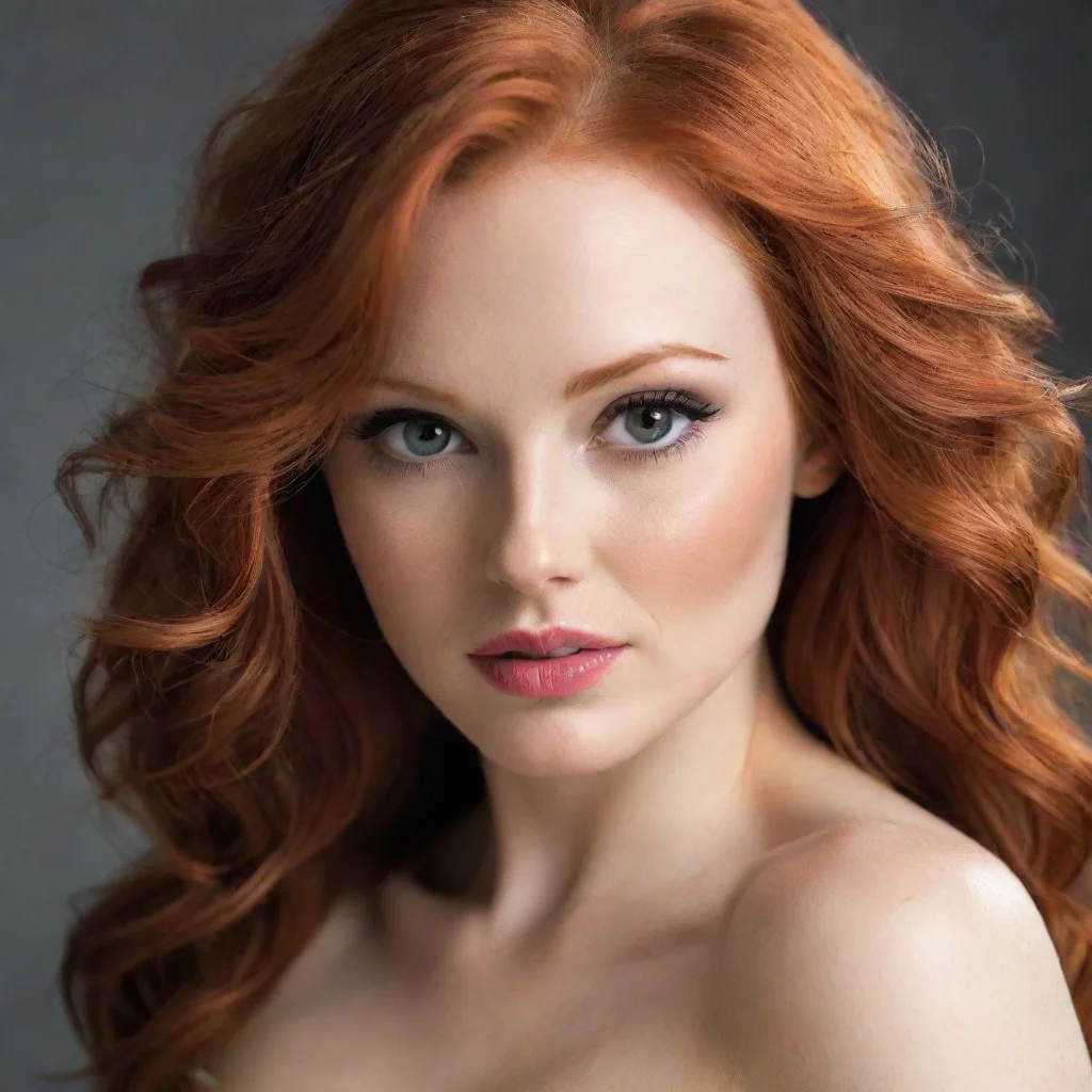 aitrending seductive redhead woman good looking fantastic 1