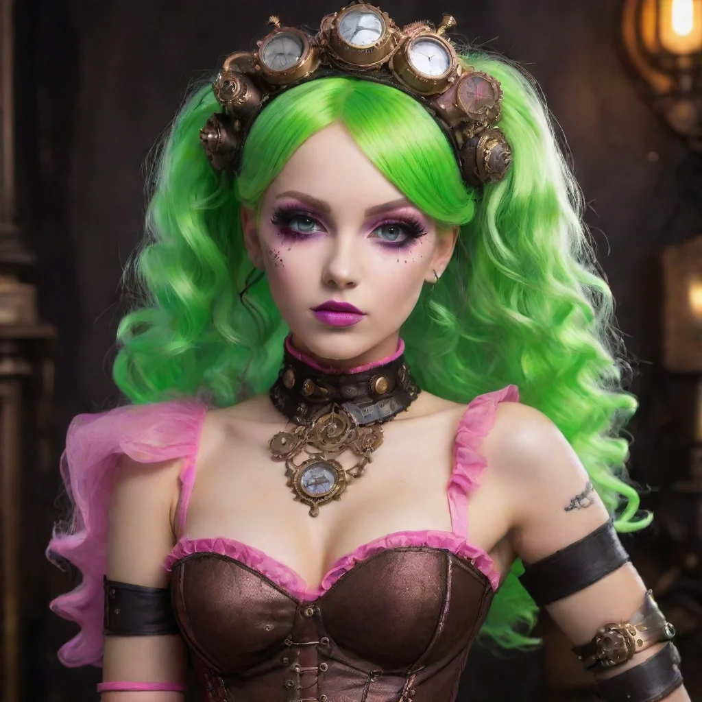 aitrending seductive steampunk neon punk princess sweet good looking fantastic 1
