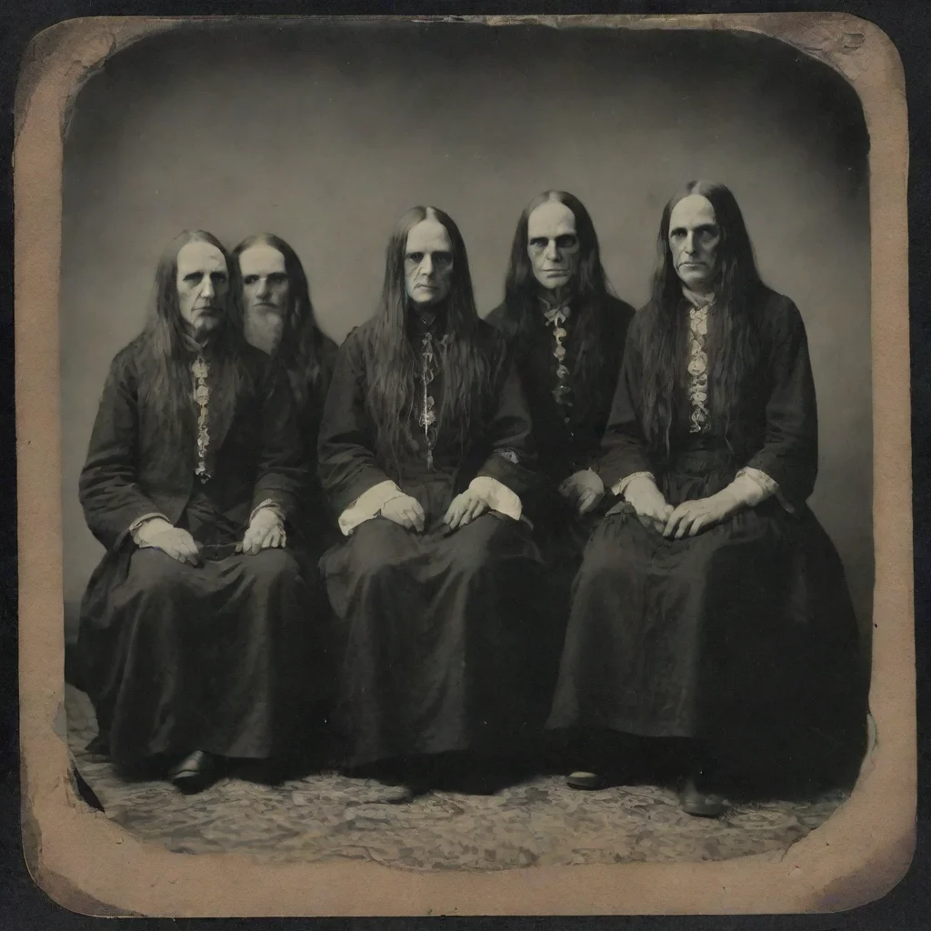 trending senior citizen black metal band called shyla wqho album cover tintype 1900s good looking fantastic 1