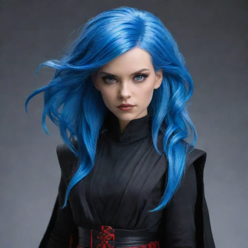 trending sith with blue hair good looking fantastic 1