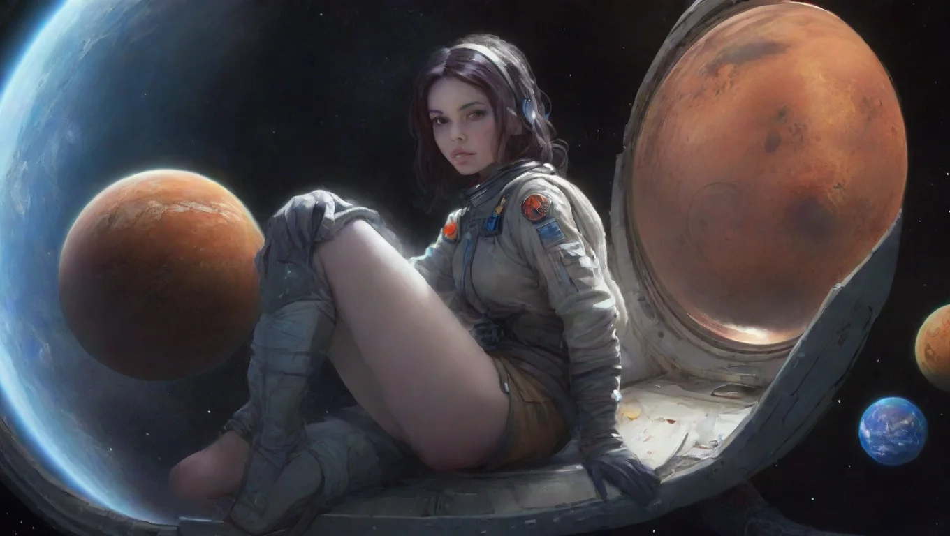 aitrending sitting spacegirl planets spaceship good looking fantastic 1 widescreen