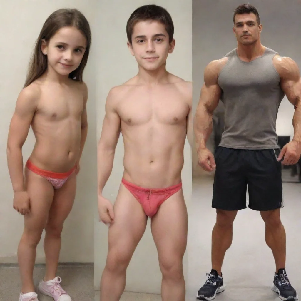 aitrending small cute girl to muscular guy good looking fantastic 1