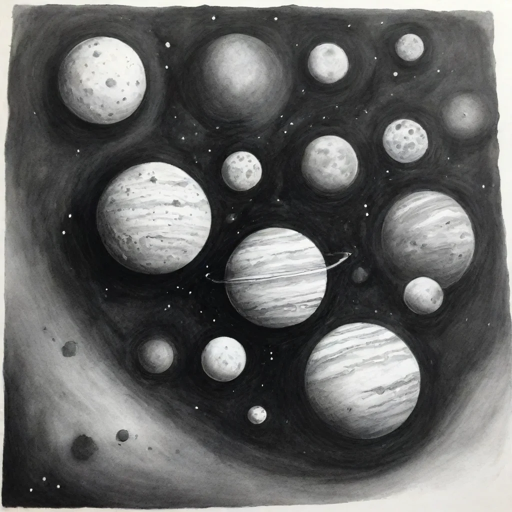 aitrending small spacehip planets ink drawing good looking fantastic 1