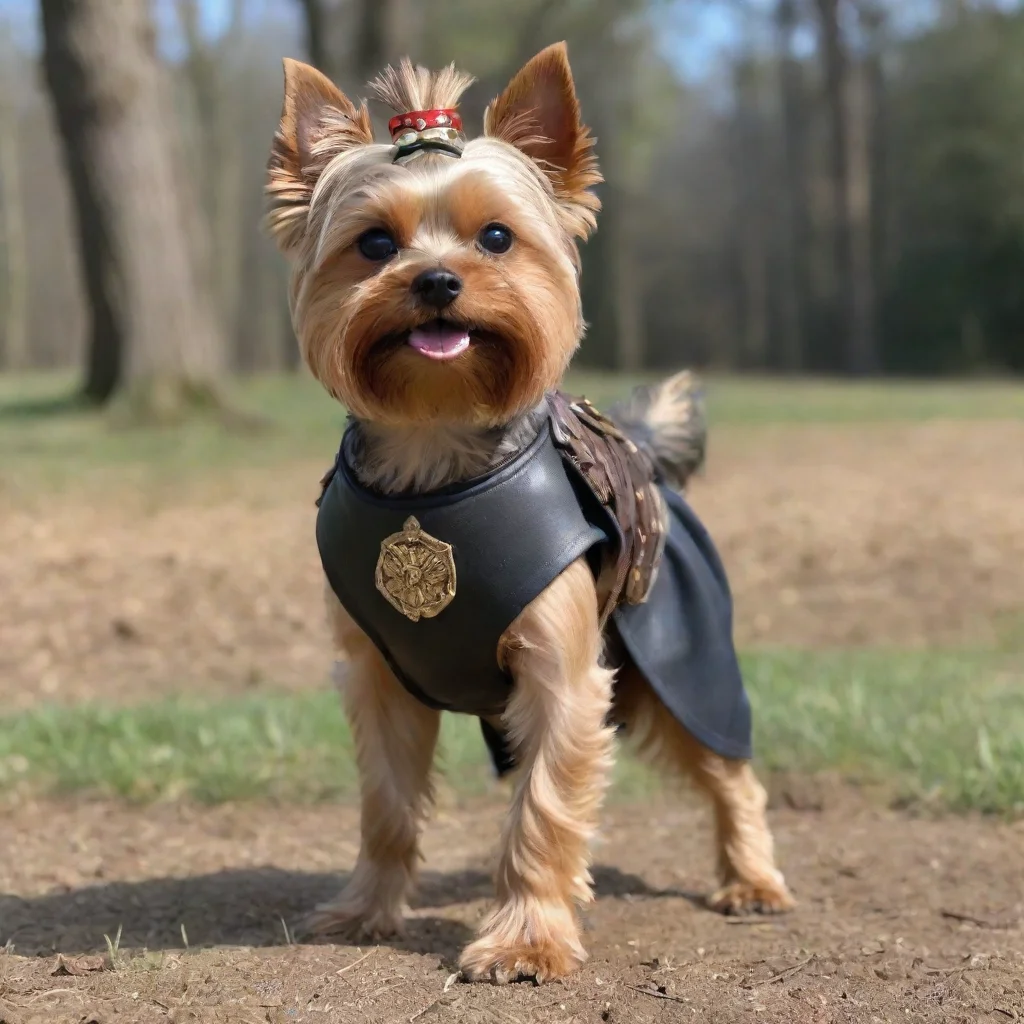 trending standing  yorkshire terrier as a 300 movie spartan warrior good looking fantastic 1