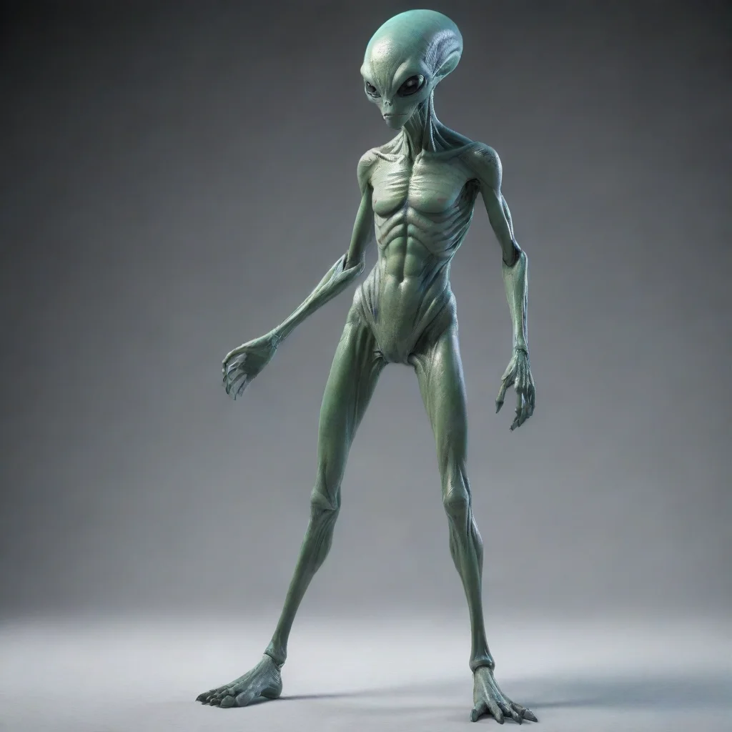 aitrending standing tall alien t posed  good looking fantastic 1