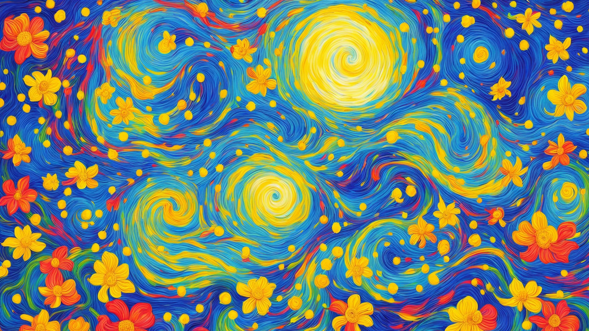 trending starry night van gogh beautiful colors swirl flowers good looking fantastic 1 wide