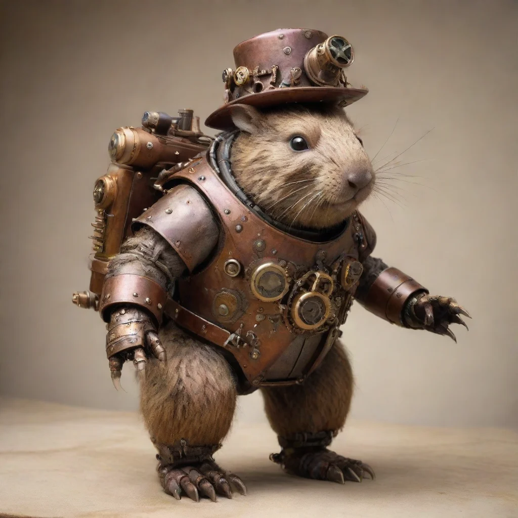 trending steampunk robot wombat good looking fantastic 1